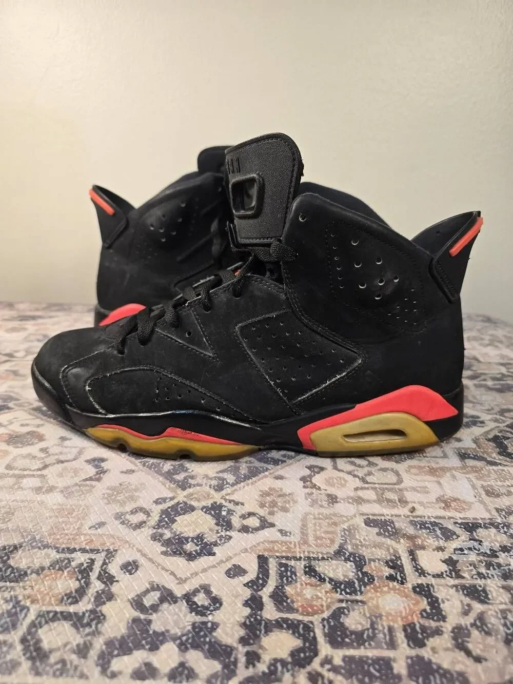 Air Jordan 6 Retro Infrared Black 2014 Men’s Basketball shoes Size 10